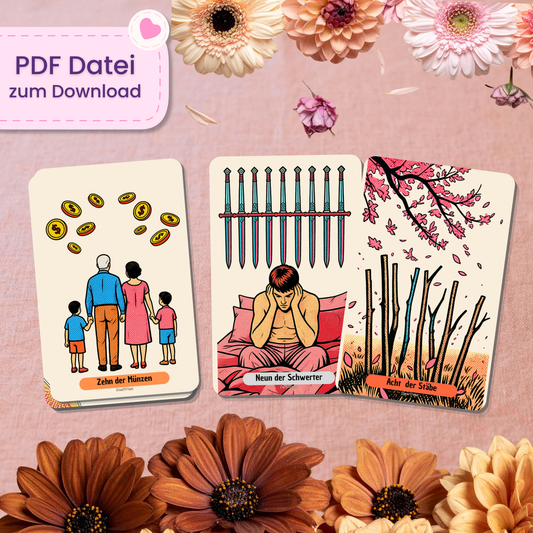 🗯️ PopArt Tarot (78 Stück | PDF Download)