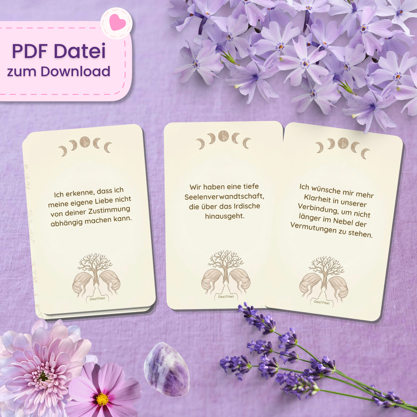 👯 Seelenspiegel Orakel (35 Stück | PDF Download)