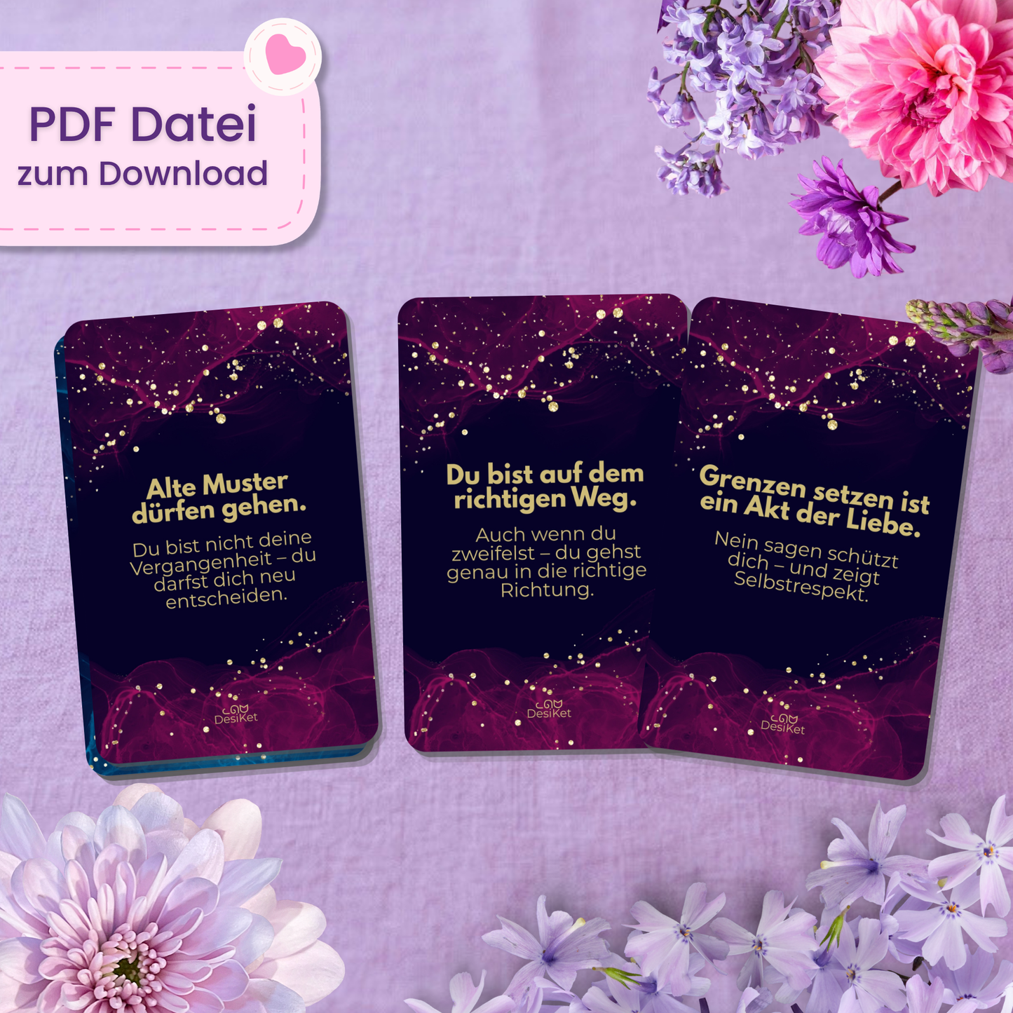 🪐 Botschaften vom Universum Orakel (32 Stück | PDF Download)