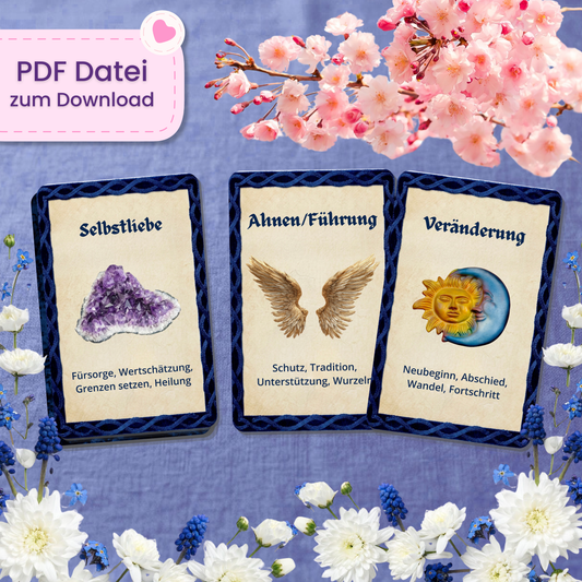 🧭 Fokus Kompass Orakel (32 Stück | PDF Download)