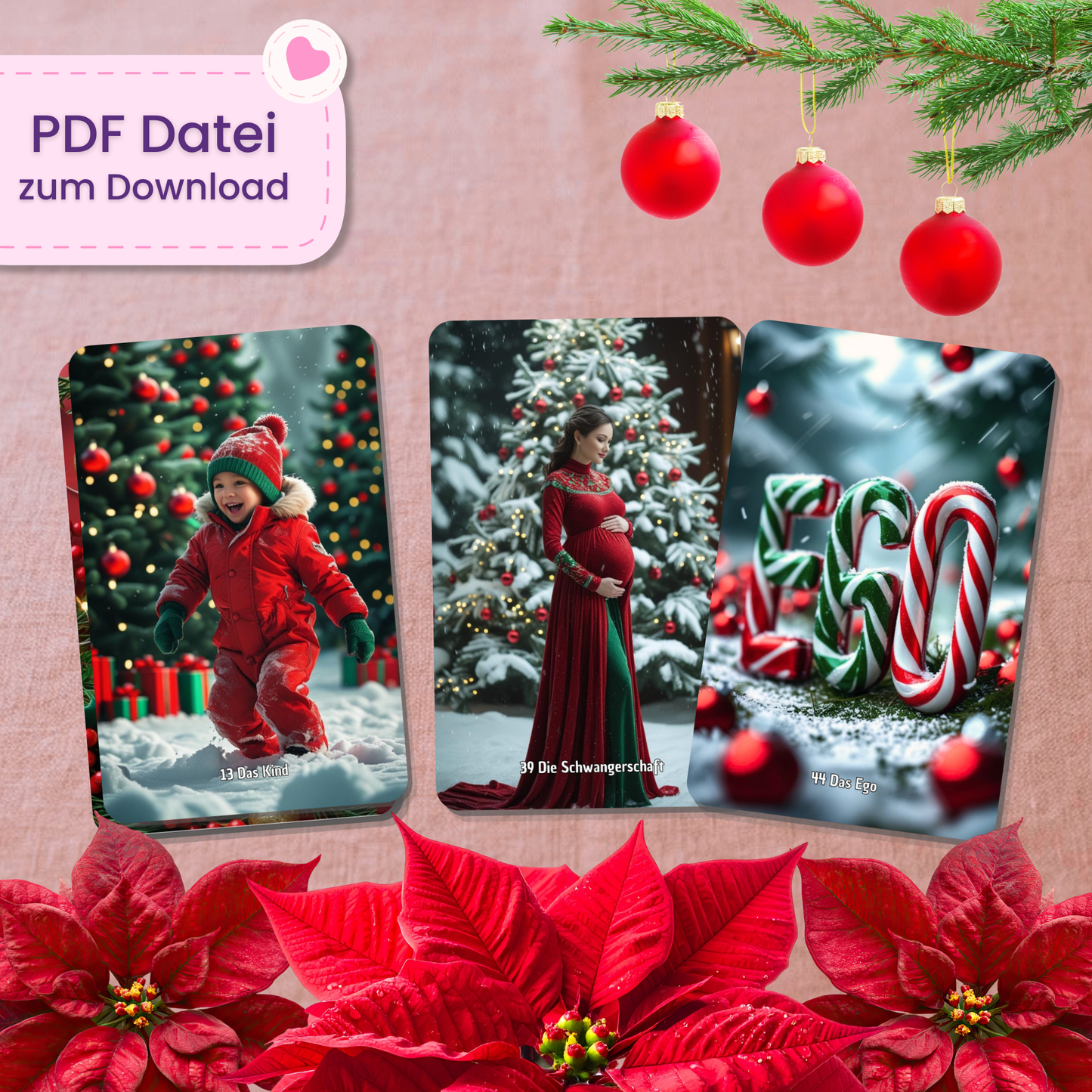 🎄 X-Mas Lenormand (55 Stück | PDF Download)