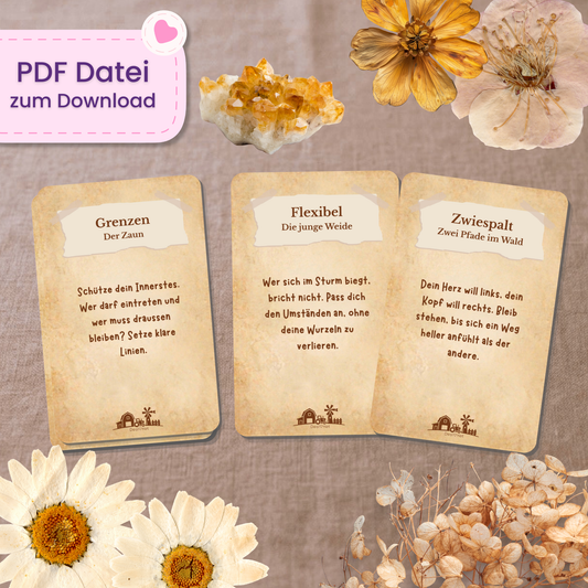 🌾 Acker & Wildnis Orakel (40 Stück | PDF Download)