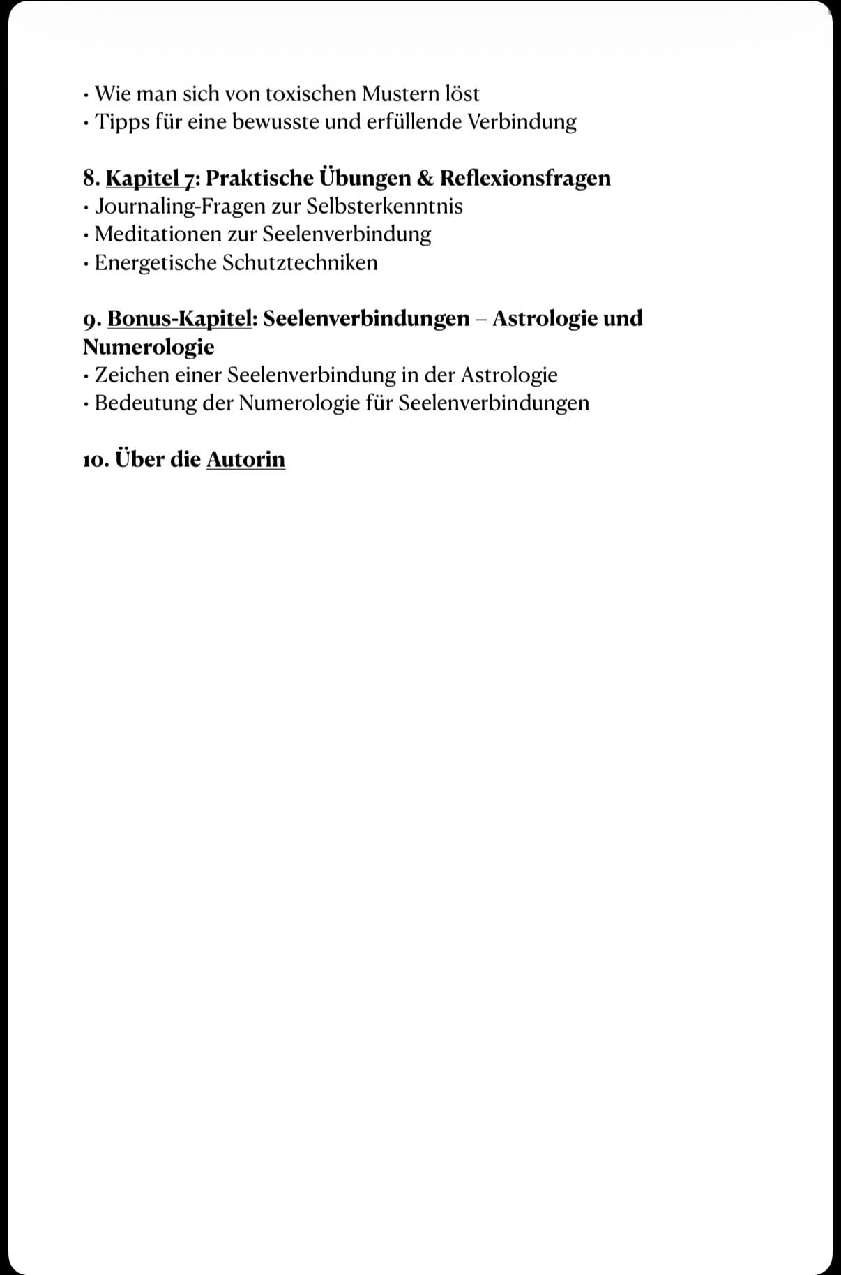 E-Book Seelenpartner erkennen Inhaltsverzeichnis 2