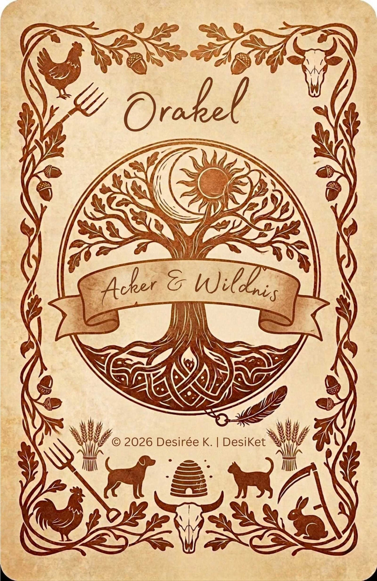 Acker & Wildnis Orakel (Rückseite)