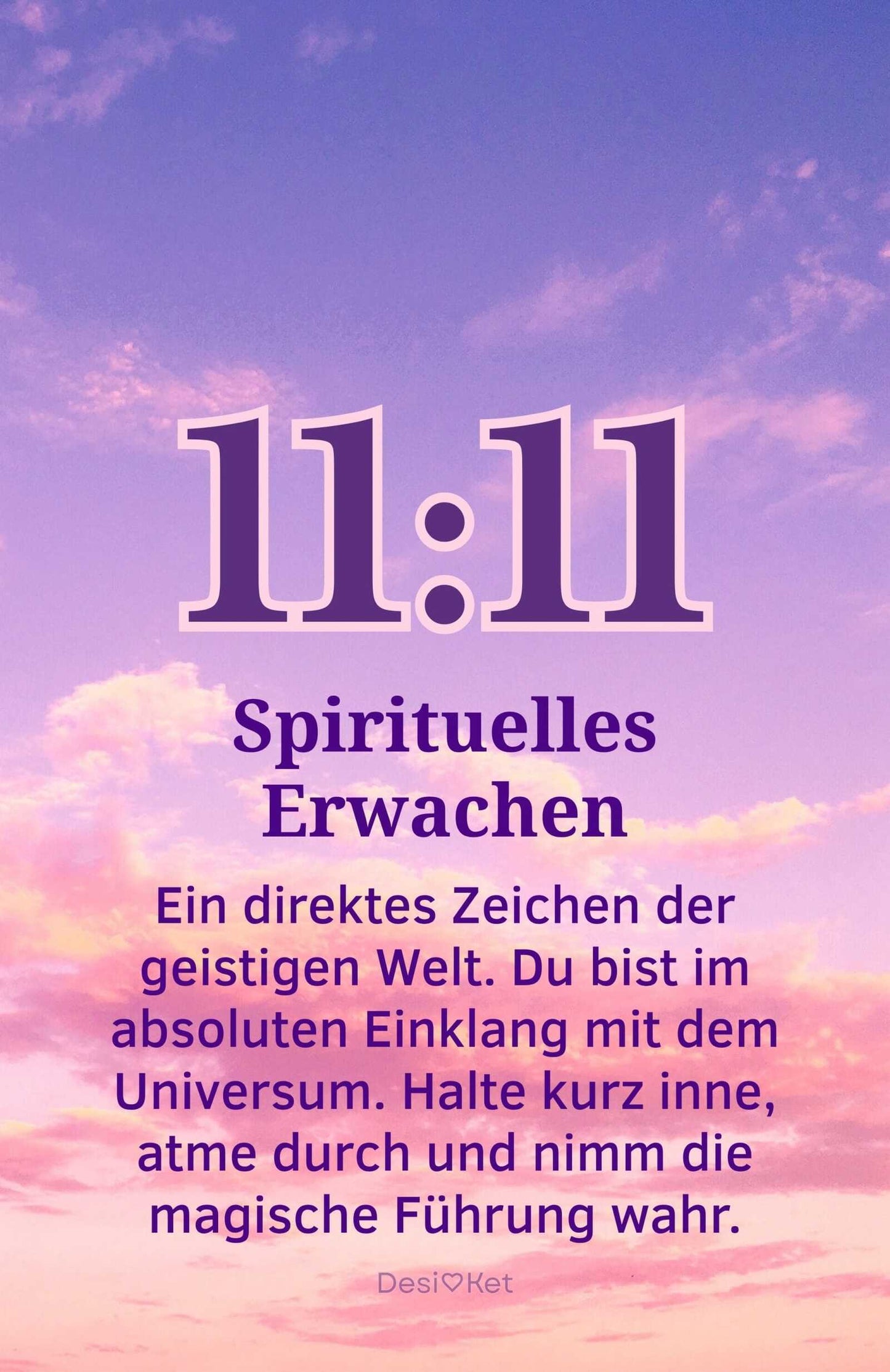 Angel Codes Orakel Vorderseite 11:11