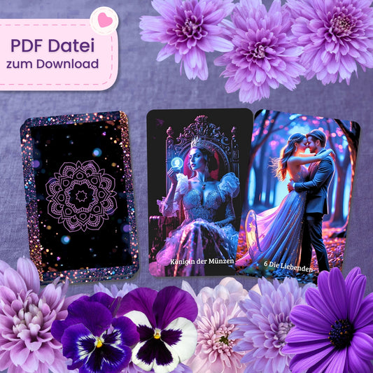 🖤💜 Mystic Dark Tarot (78 Stück | PDF Download)
