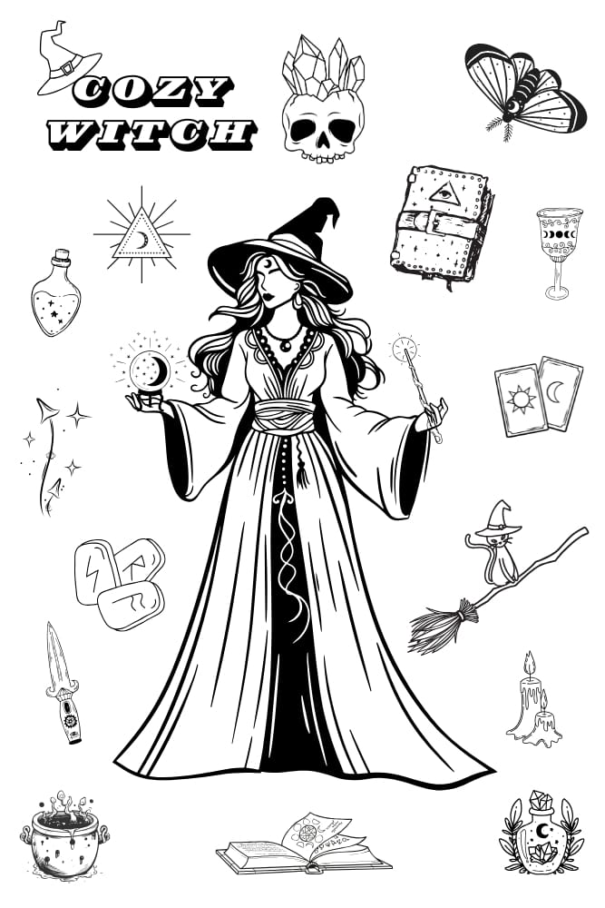 Mystisches Malbuch Motiv 7