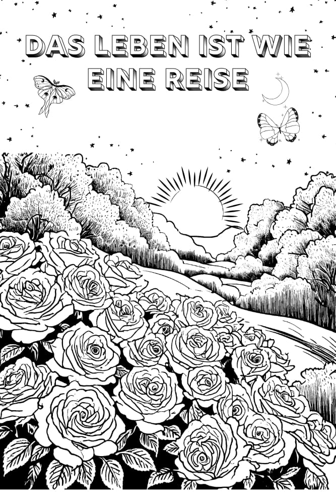 Mystisches Malbuch Motiv 2