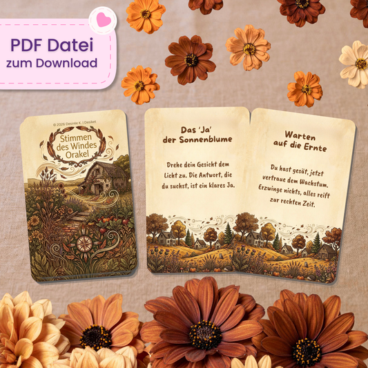 🌬️ Stimmen des Windes Orakel (35 Stück | PDF Download)