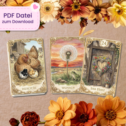🧑🌾 Farmlife Lenormand Orakel (55 Stück | PDF Download)