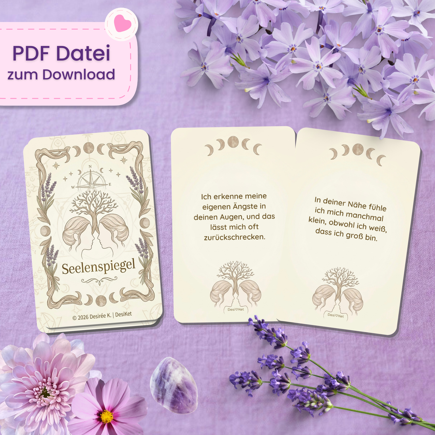 👯 Seelenspiegel Orakel (35 Stück | PDF Download)