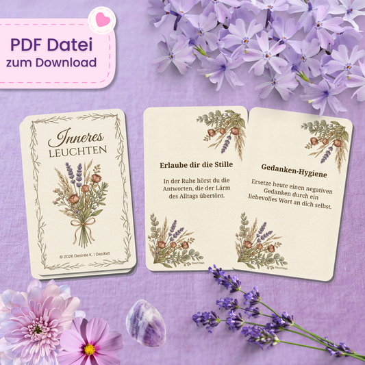 🕯️ Inneres Leuchten Orakel (40 Stück | PDF Download)