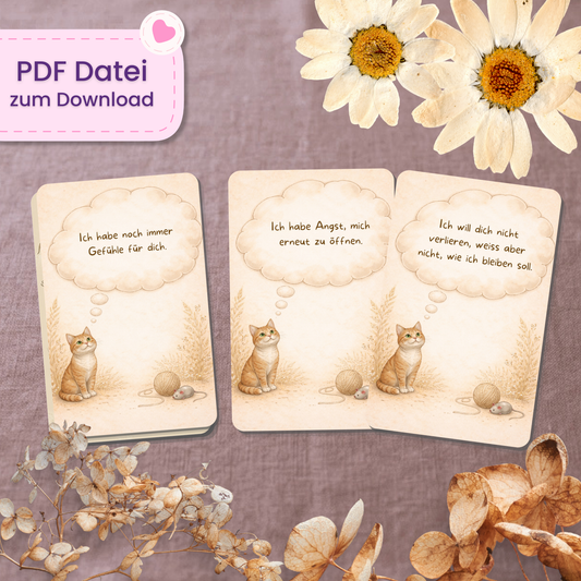 😺 Katzen Orakel (32 Stück | PDF Download)