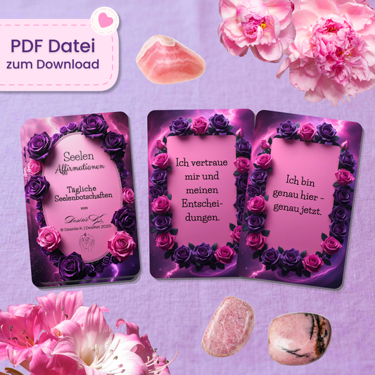 💖 Seelen Affirmationen (32 Stück | PDF Download)