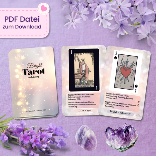 ✨ Bright Tarot mit Bedeutung (78 Stück | PDF Download)