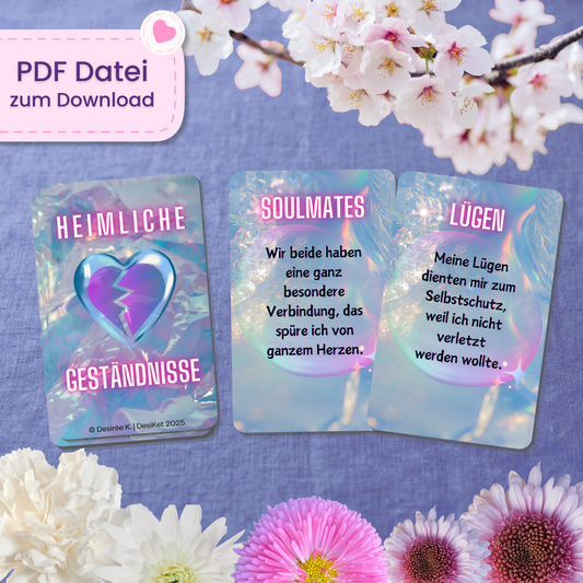 💜 Heimliche Geständnisse (54 Stück | PDF Download)