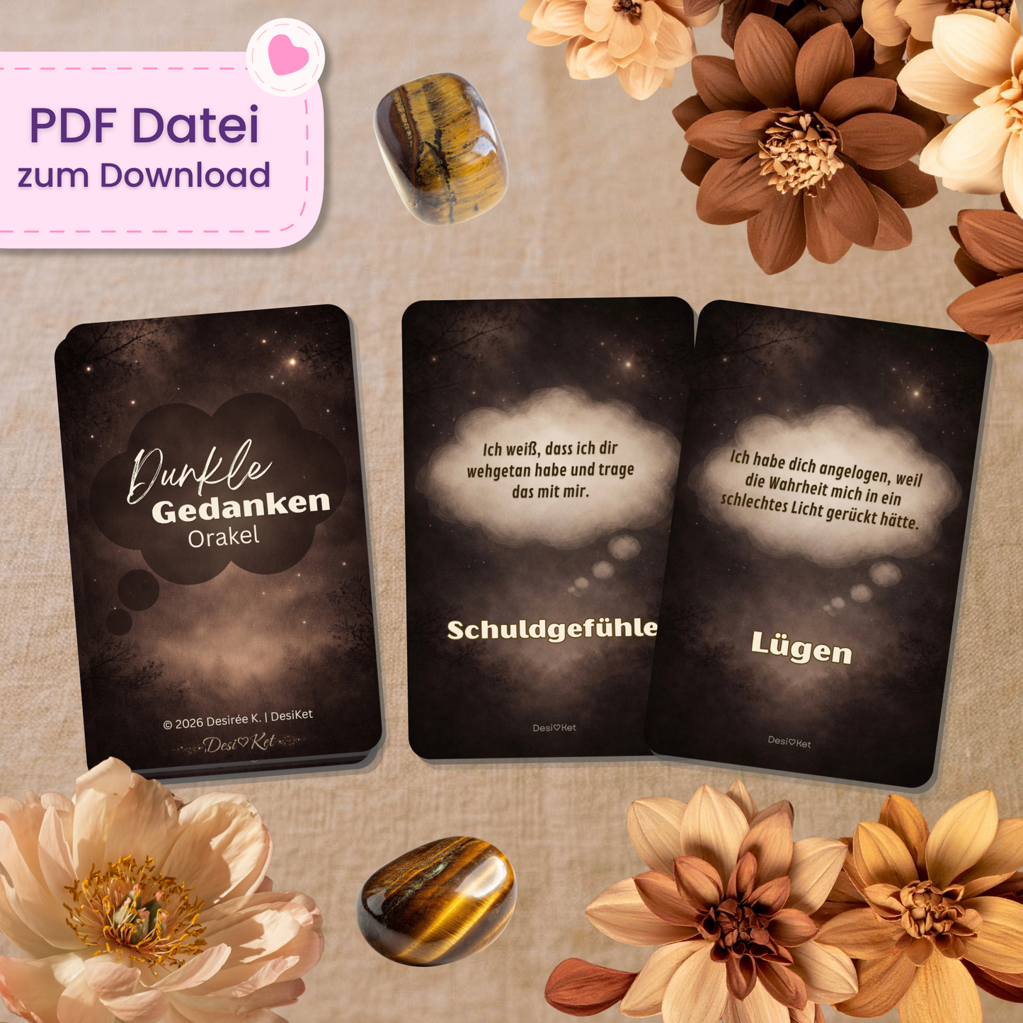 💭 Dunkle Gedanken Orakel (55 Stk. | PDF Download)
