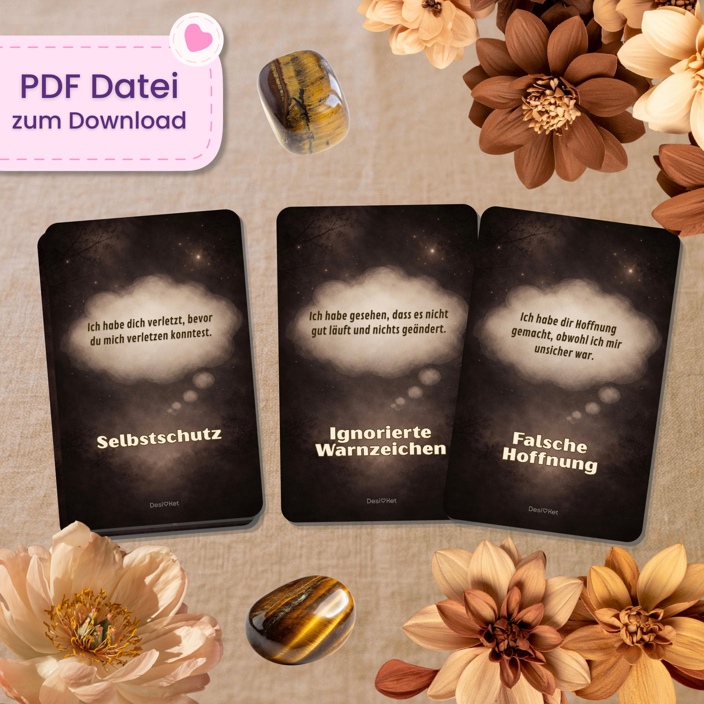 💭 Dunkle Gedanken Orakel (55 Stk. | PDF Download)