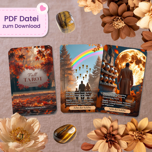 🍁 Fall Tarot mit Bedeutung (78 Stück | PDF Download)