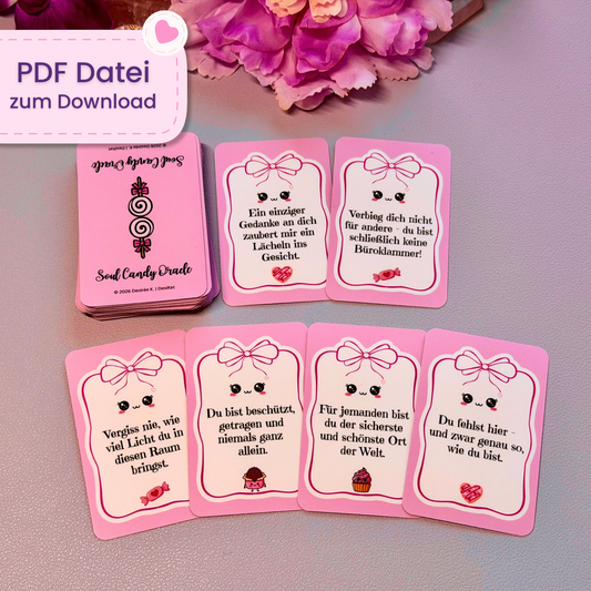 🍭 Soul Candy – 32 Mini-Orakel Karten (PDF zum Selbstdruck)