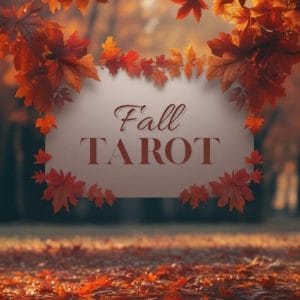 Fall Tarot Kartendeck Rückseite 70 x 120 mm