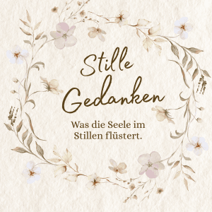 💭 Stille Gedanken Orakel (59mm x 91mm, 55 Stk.) – liebevoll gestaltetes Karten-Deck als PDF zum Selbstdrucken